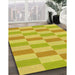 Patterned Yellow Rug in Family Room, pat1118yw