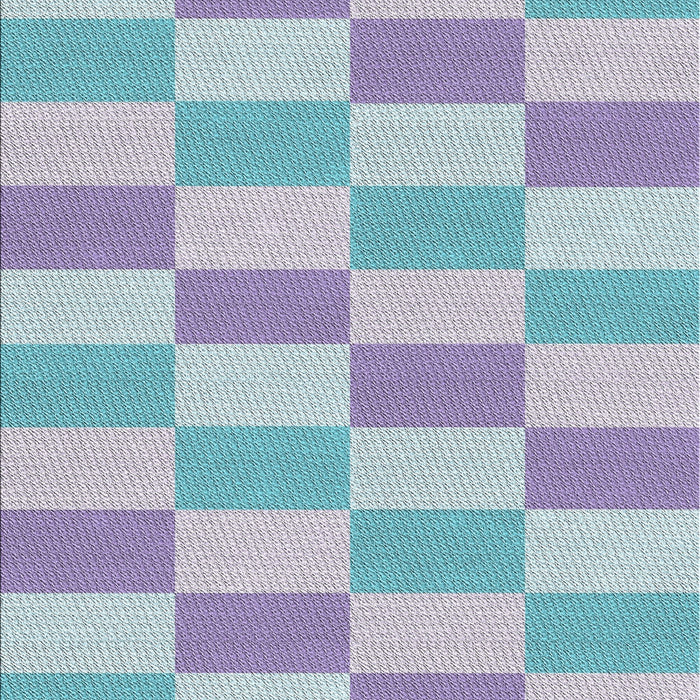 Patterned Slate Blue Grey Novelty Rug, pat1118