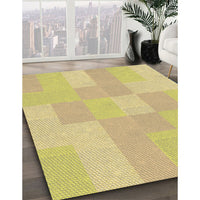 Patterned Bold Yellow Rug, pat1119brn