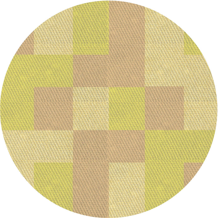 Square Machine Washable Transitional Bold Yellow Rug in a Living Room, wshpat1119brn