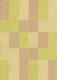 Machine Washable Transitional Bold Yellow Rug, wshpat1119brn