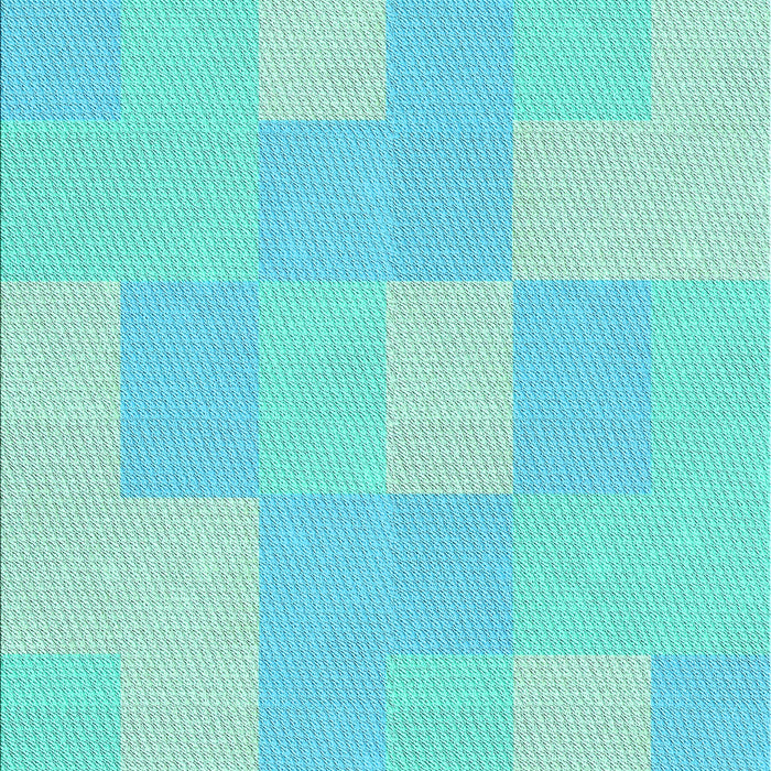 Machine Washable Transitional Turquoise Green Rug, wshpat1119lblu