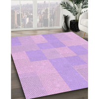 Patterned Purple Rug, pat1119pur