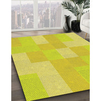 Patterned Yellow Rug, pat1119yw