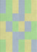 Patterned Green Novelty Rug, pat1119