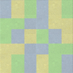 Square Patterned Green Novelty Rug, pat1119