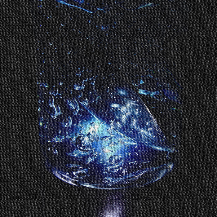 Patterned Black Novelty Rug, pat111