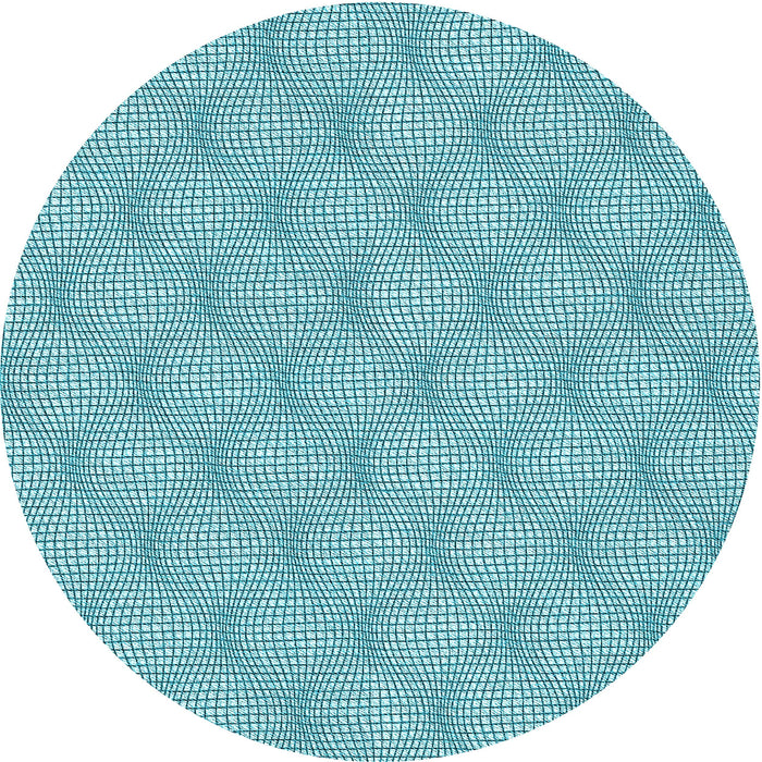 Square Patterned Blue Rug, pat112lblu
