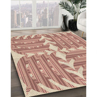 Patterned Orange Rug, pat1120brn