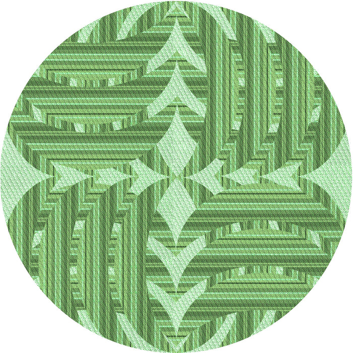 Square Machine Washable Transitional Dark Lime Green Rug in a Living Room, wshpat1120grn