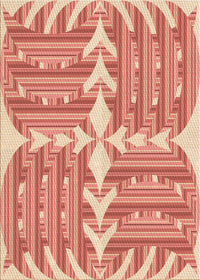 Machine Washable Transitional Light Salmon Pink Rug, wshpat1120org