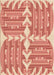 Patterned Light Salmon Pink Rug, pat1120org