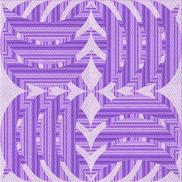 Round Patterned Blush Pink Rug, pat1120pur