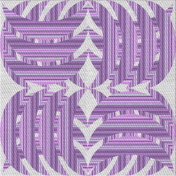 Sideview of Machine Washable Transitional Periwinkle Pink Rug, wshpat1120