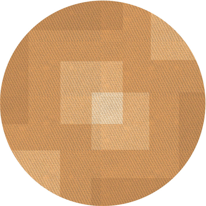 Square Patterned Neon Orange Rug, pat1121org