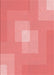 Machine Washable Transitional Light Coral Pink Rug, wshpat1121rd