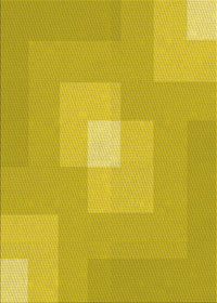 Machine Washable Transitional Yellow Rug, wshpat1121yw