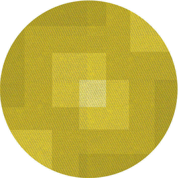 Square Machine Washable Transitional Yellow Rug in a Living Room, wshpat1121yw