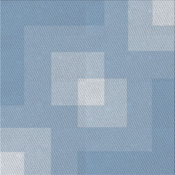 Square Patterned Steel Blue Novelty Rug, pat1121