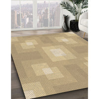 Patterned Yellow Rug, pat1122brn