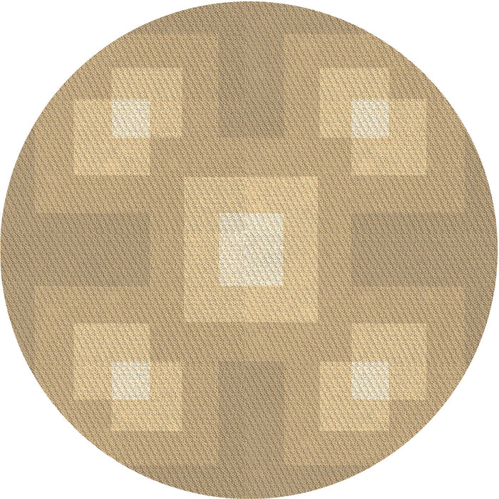 Square Machine Washable Transitional Yellow Rug in a Living Room, wshpat1122brn