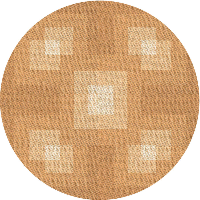 Square Machine Washable Transitional Yellow Orange Rug in a Living Room, wshpat1122org