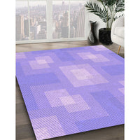 Patterned Purple Mimosa Purple Rug, pat1122pur