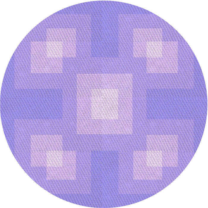 Square Patterned Purple Mimosa Purple Rug, pat1122pur