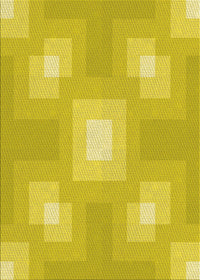 Machine Washable Transitional Golden Yellow Rug, wshpat1122yw