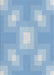 Patterned Light Blue Novelty Rug, pat1122