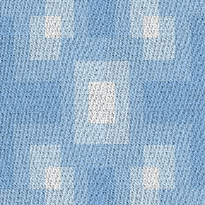 Patterned Light Blue Novelty Rug, pat1122