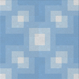 Square Patterned Light Blue Novelty Rug, pat1122