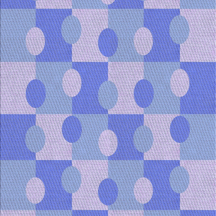 Patterned Jeans Blue Rug, pat1123blu