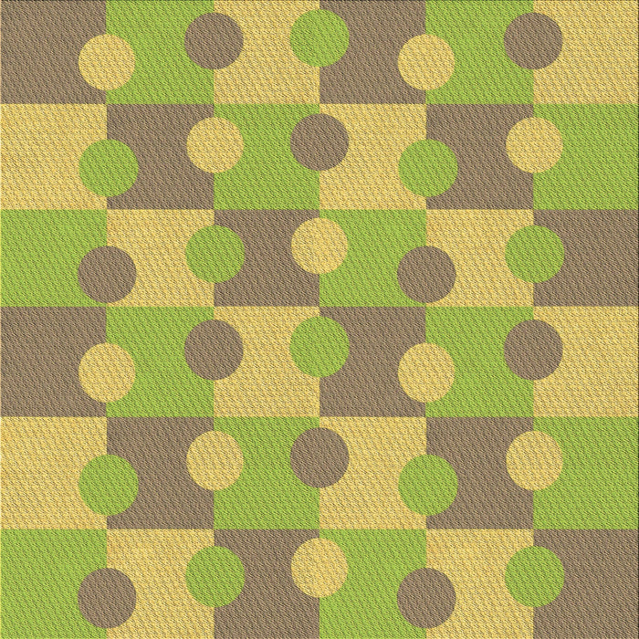 Round Machine Washable Transitional Dark Golden Brown Rug, wshpat1123brn