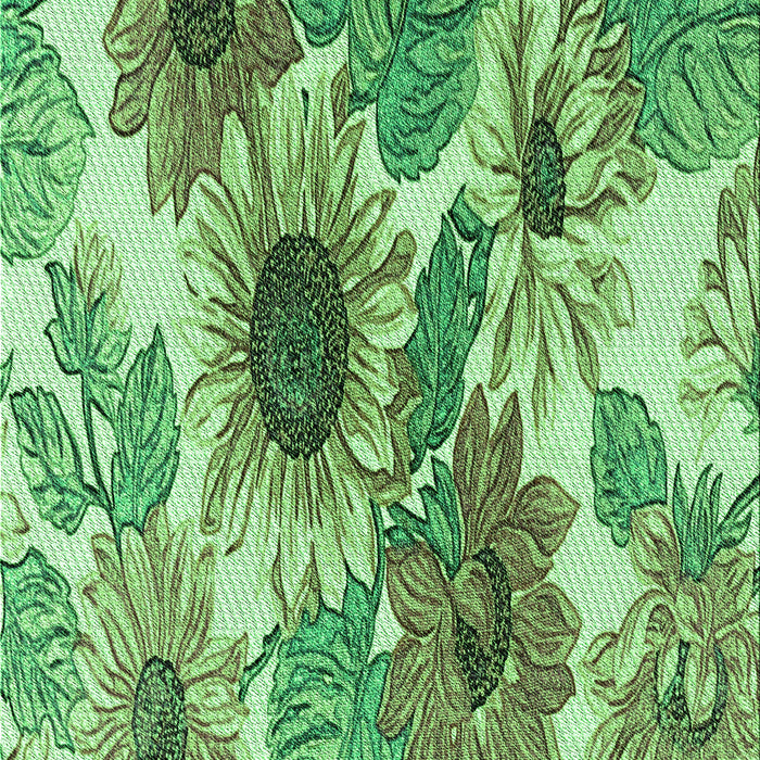 Patterned Jade Green Rug, pat1124grn