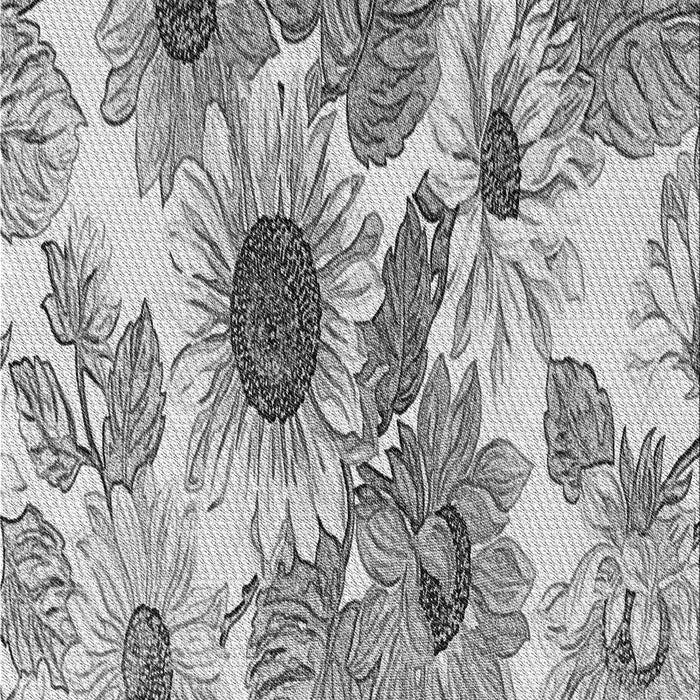 Machine Washable Transitional Platinum Silver Gray Rug, wshpat1124gry