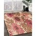 Patterned Red Rug in Family Room, pat1124org