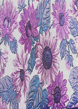 Patterned Bright Purple Novelty Rug, pat1124