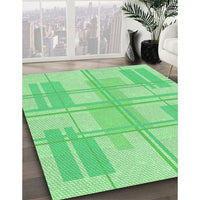 Patterned Jade Green Rug, pat1125grn