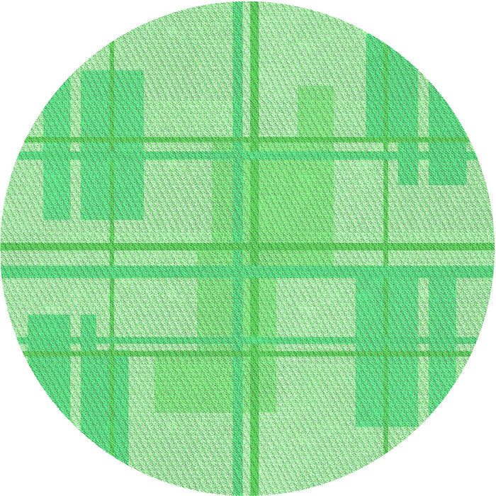 Square Patterned Jade Green Rug, pat1125grn