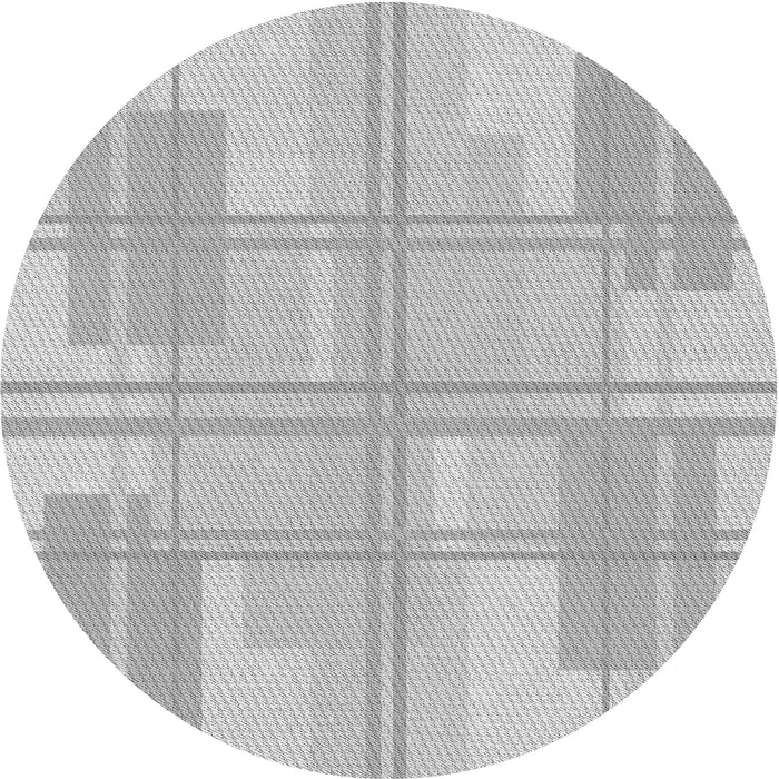 Square Patterned Gunmetal Gray Rug, pat1125gry