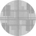 Square Patterned Gunmetal Gray Rug, pat1125gry