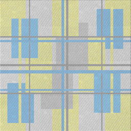 Square Patterned Silver Gray Novelty Rug, pat1125