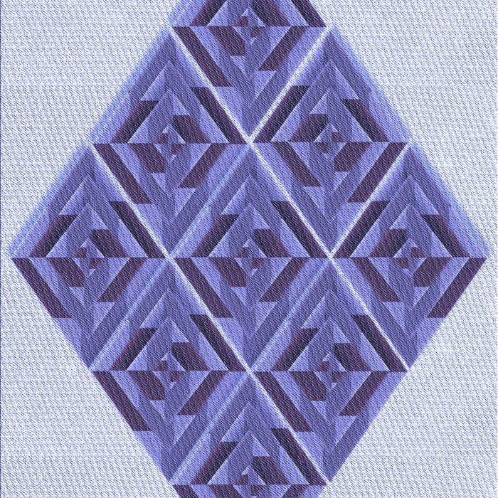 Patterned Slate Blue Rug, pat1126blu