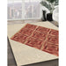 Machine Washable Transitional Red Rug in a Family Room, wshpat1126brn