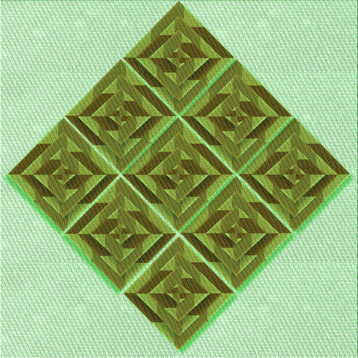 Round Patterned Light Green Rug, pat1126grn