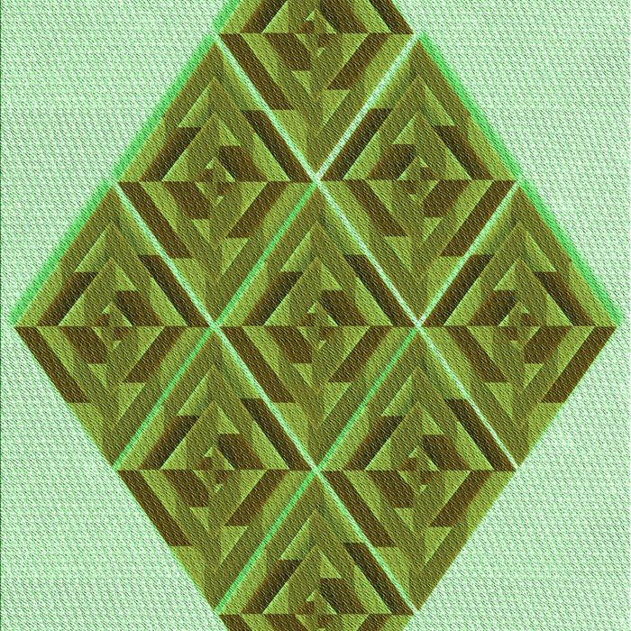 Machine Washable Transitional Light Green Rug, wshpat1126grn