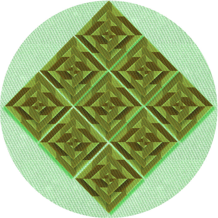 Square Machine Washable Transitional Light Green Rug in a Living Room, wshpat1126grn