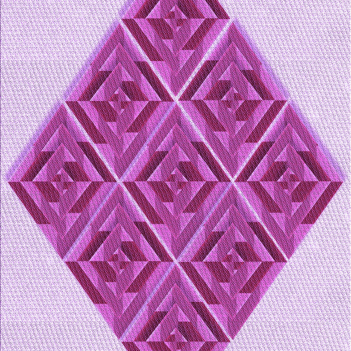 Patterned Blossom Pink Rug, pat1126pur