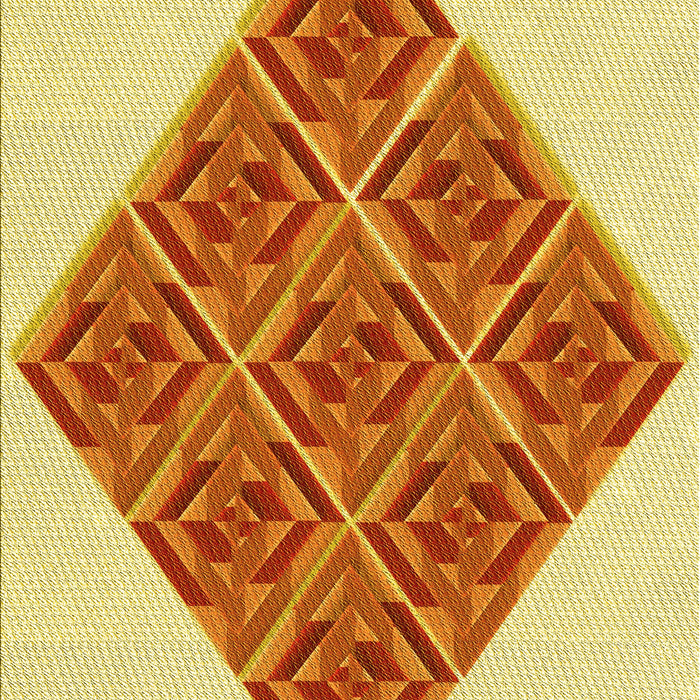 Patterned Orange Red Orange Rug, pat1126yw